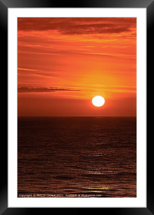 simple sunrise  432 Framed Mounted Print by PHILIP CHALK