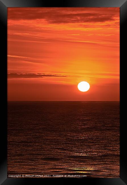 simple sunrise  432 Framed Print by PHILIP CHALK