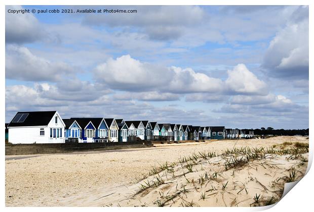 A line of huts. Print by paul cobb
