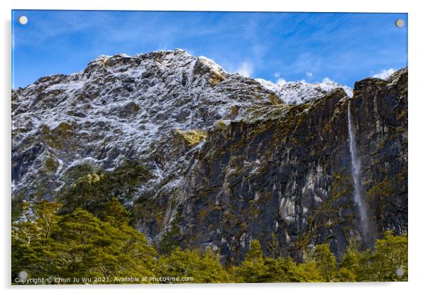 Mount Aspiring National Park in South Island, New Zealand Acrylic by Chun Ju Wu