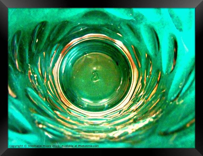 Green whirlpool Framed Print by Stephanie Moore
