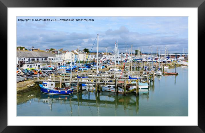 River Adur at Shoreham by Sea Framed Mounted Print by Geoff Smith