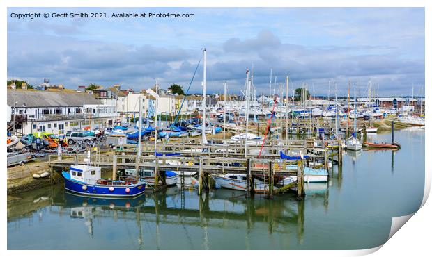 River Adur at Shoreham by Sea Print by Geoff Smith