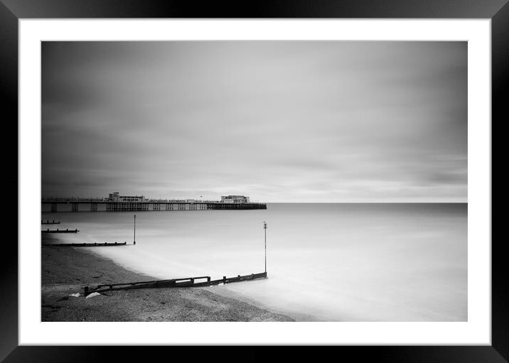 Worthing Pier Fine Art Framed Mounted Print by Neil Overy