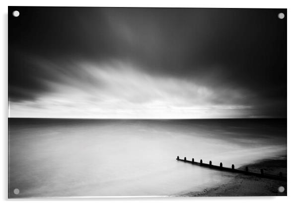 Worthing Beach Acrylic by Neil Overy