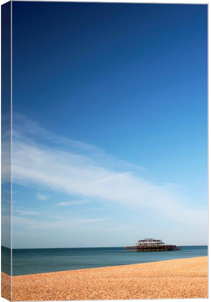 West Pier Brighton Canvas Print by Neil Overy