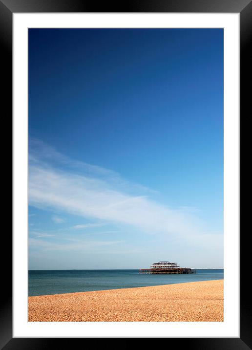 West Pier Brighton Framed Mounted Print by Neil Overy