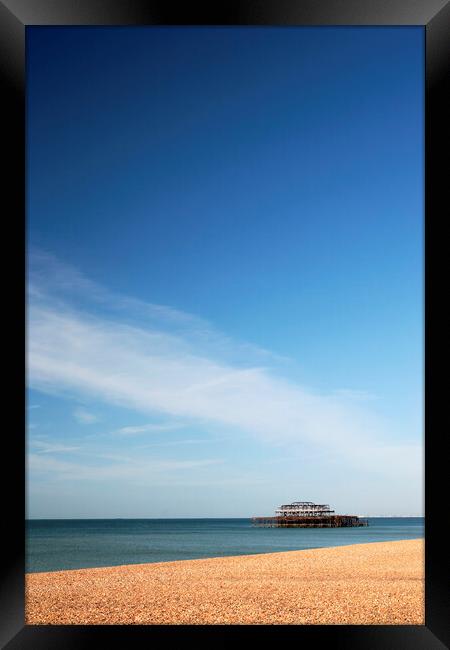 West Pier Brighton Framed Print by Neil Overy