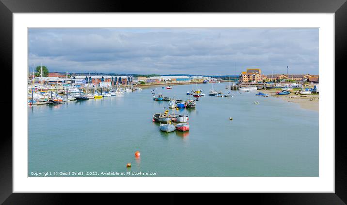 River Adur in Shoreham Framed Mounted Print by Geoff Smith