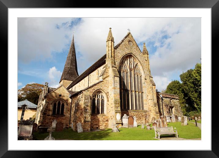 St. Mary’s Church, Horsham Framed Mounted Print by Neil Overy