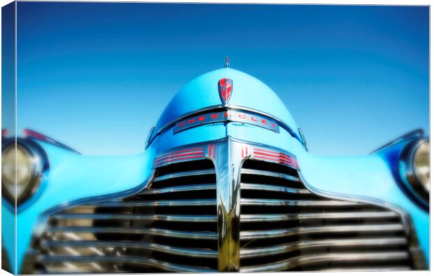 Blue Chevrolet Master DeLuxe Canvas Print by Neil Overy