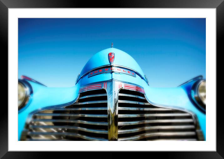Blue Chevrolet Master DeLuxe Framed Mounted Print by Neil Overy