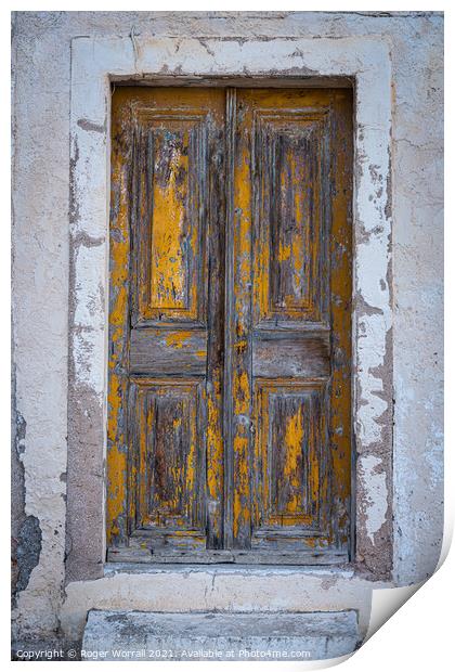 Doors Print by Roger Worrall