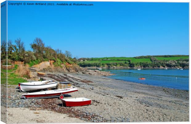 flushing cove cornwall Canvas Print by Kevin Britland