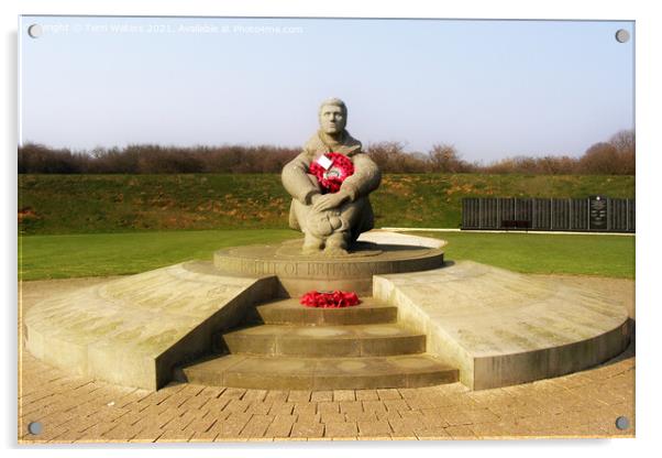 Battle of Britain Memorial, Capel-le-Ferne Acrylic by Terri Waters