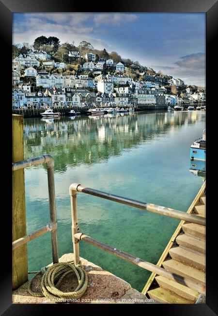 Shipshape In Looe. Framed Print by Neil Mottershead