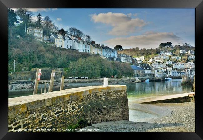 Looking Up The Looe River, Cornwall. Framed Print by Neil Mottershead