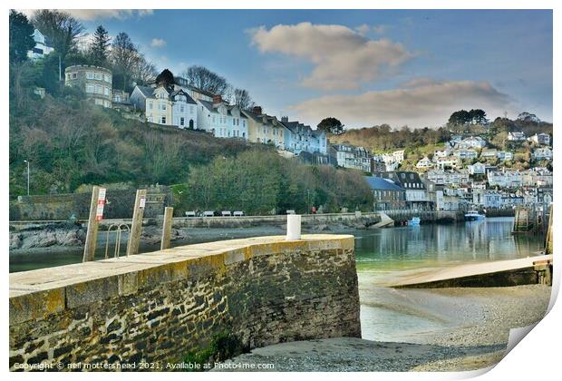 Looking Up The Looe River, Cornwall. Print by Neil Mottershead