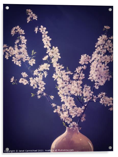 Sakura Dreams Acrylic by Janet Carmichael