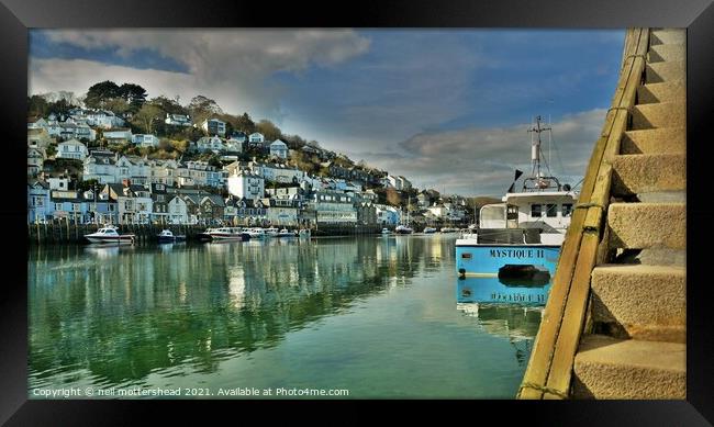 Down By The Looe River. Framed Print by Neil Mottershead