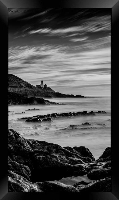 Bracelet Bay on Gower long exposure Framed Print by RICHARD MOULT