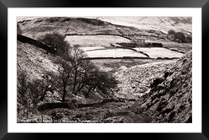 Yorkshire dale Framed Mounted Print by craig hopkins