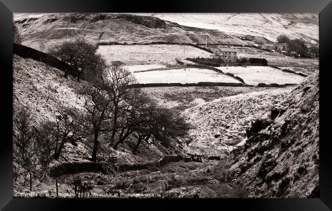 Yorkshire dale Framed Print by craig hopkins