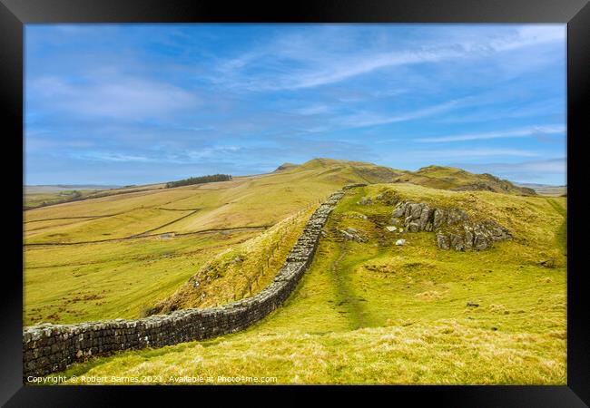 Hadrian's Wall Framed Print by Lrd Robert Barnes