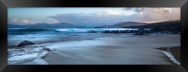 Bagh Steinigidh Borve Island Of Harris Ultra Wide Panoramic   Framed Print by Phil Durkin DPAGB BPE4