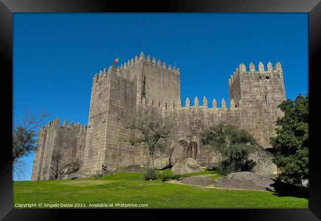 Medieval Castle of Guimarães in Portugal Framed Print by Angelo DeVal