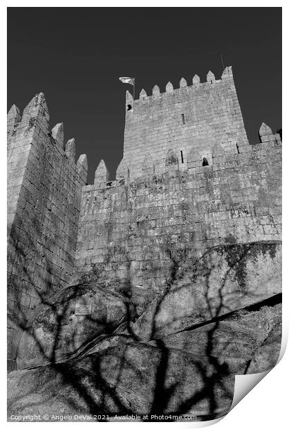 Medieval Castle of Guimaraes 2 Print by Angelo DeVal