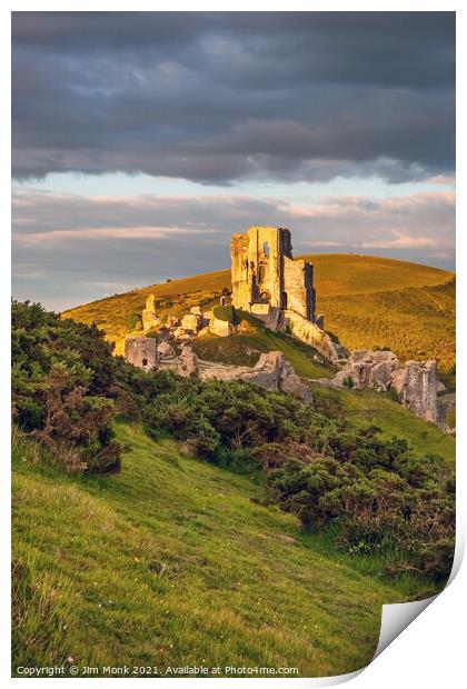 Corfe Castle, Dorset Print by Jim Monk