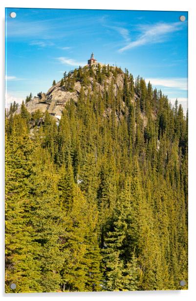 Sulphur Mountain, Banff, Canada Acrylic by Mark Llewellyn