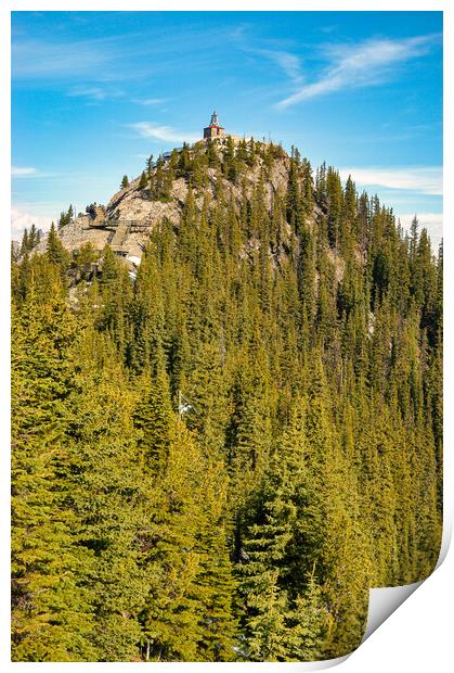 Sulphur Mountain, Banff, Canada Print by Mark Llewellyn