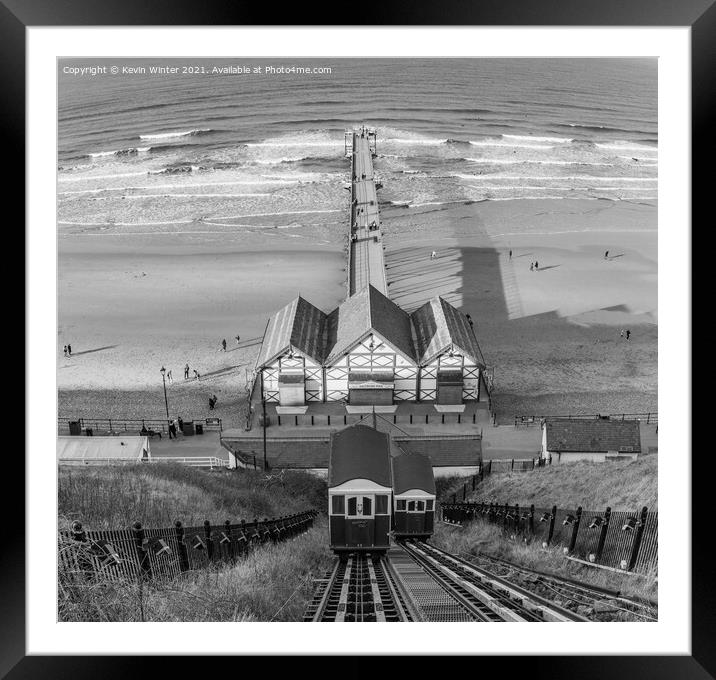 Saltburn pier Framed Mounted Print by Kevin Winter