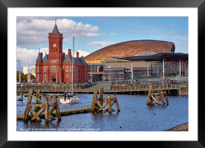 Icons of Cardiff Bay Framed Mounted Print by Gordon Maclaren