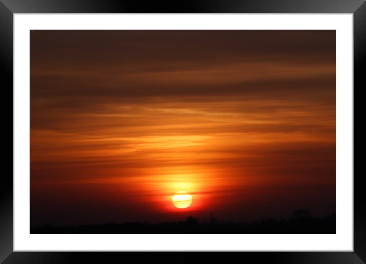 Sunset  Framed Mounted Print by Sam Owen