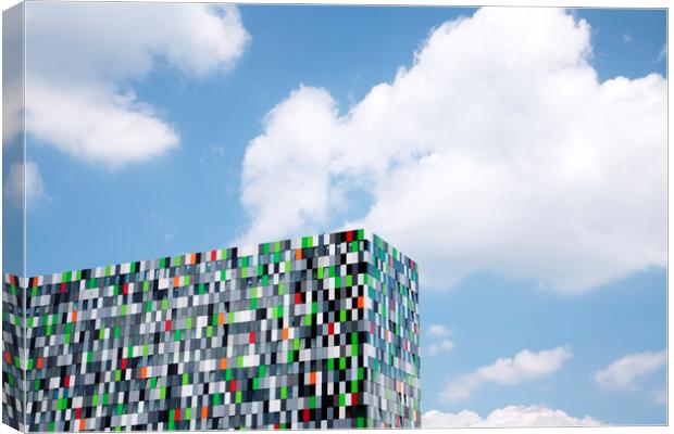 The Casa Confetti building, Utrecht, Netherlands Canvas Print by Neil Overy