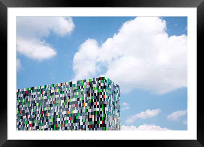 The Casa Confetti building, Utrecht, Netherlands Framed Mounted Print by Neil Overy