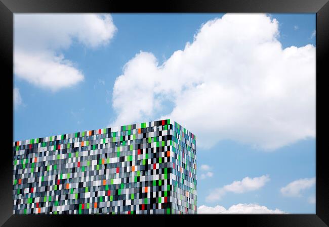 The Casa Confetti building, Utrecht, Netherlands Framed Print by Neil Overy