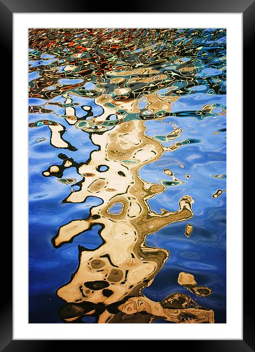 Water Ripples Framed Mounted Print by Christine Lake