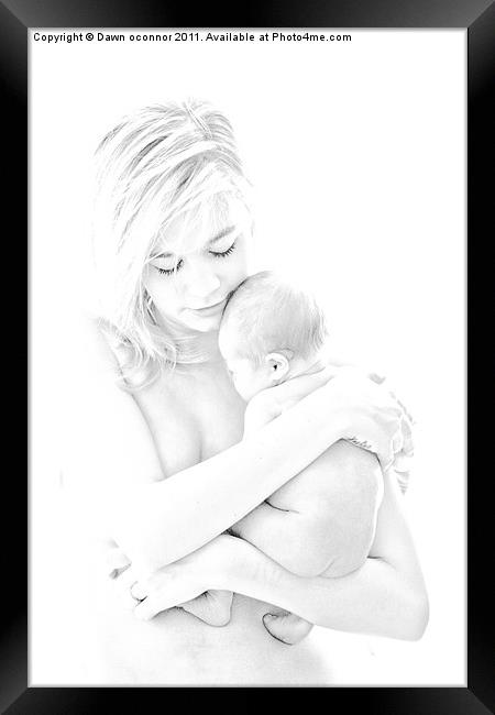Mother and Child, High Key Framed Print by Dawn O'Connor