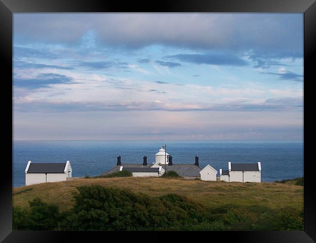 Anvil Point Lighthouse, Swanage, Dorset Framed Print by Hayley Maxwell-Keys