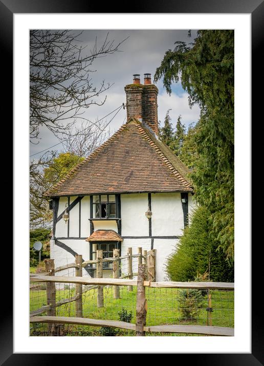 Enchanting Medieval Cottage in Rural Kent Framed Mounted Print by Jeremy Sage