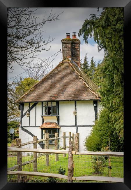 Enchanting Medieval Cottage in Rural Kent Framed Print by Jeremy Sage