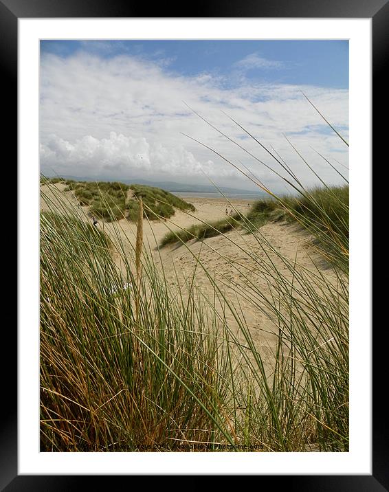 Sand Dunes, Porthmadog, Wales Framed Mounted Print by Hayley Maxwell-Keys