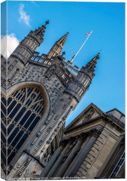 The amazing architecture of Bath Abbey Canvas Print by Joy Walker