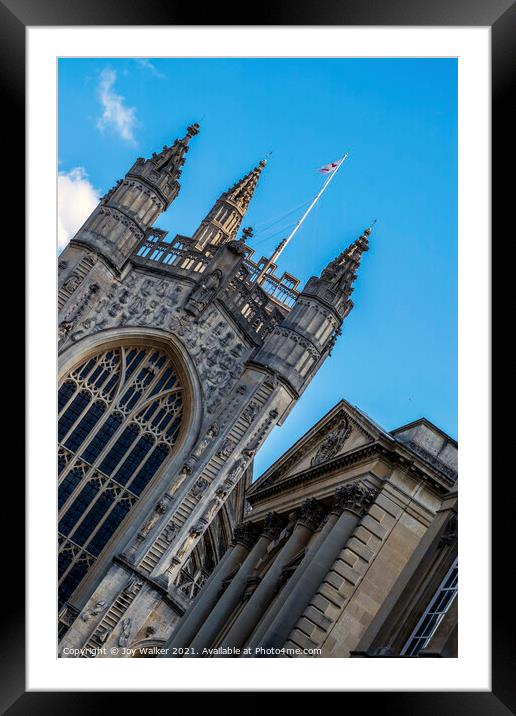 The amazing architecture of Bath Abbey Framed Mounted Print by Joy Walker