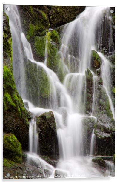 Swallow Falls Acrylic by Mark Sunderland