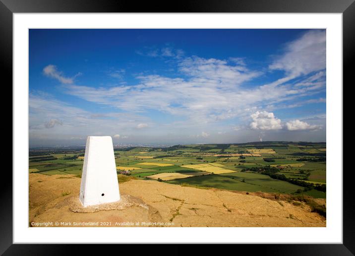 Roseberry Topping Framed Mounted Print by Mark Sunderland